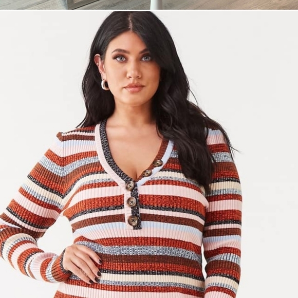 EUC FOREVER 21+ SWEATER DRESS SIZE 3X - Picture 2 of 4